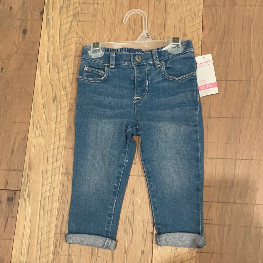Old navy skinny jeans denim 12-18 month